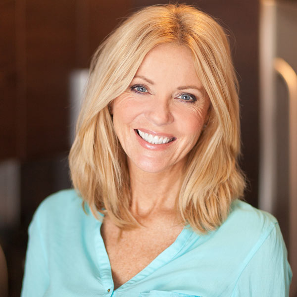 smiling middle aged woman