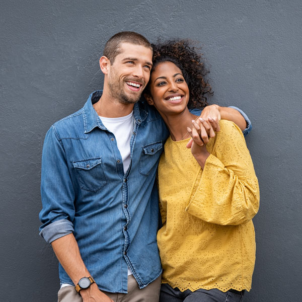 smiling young couple